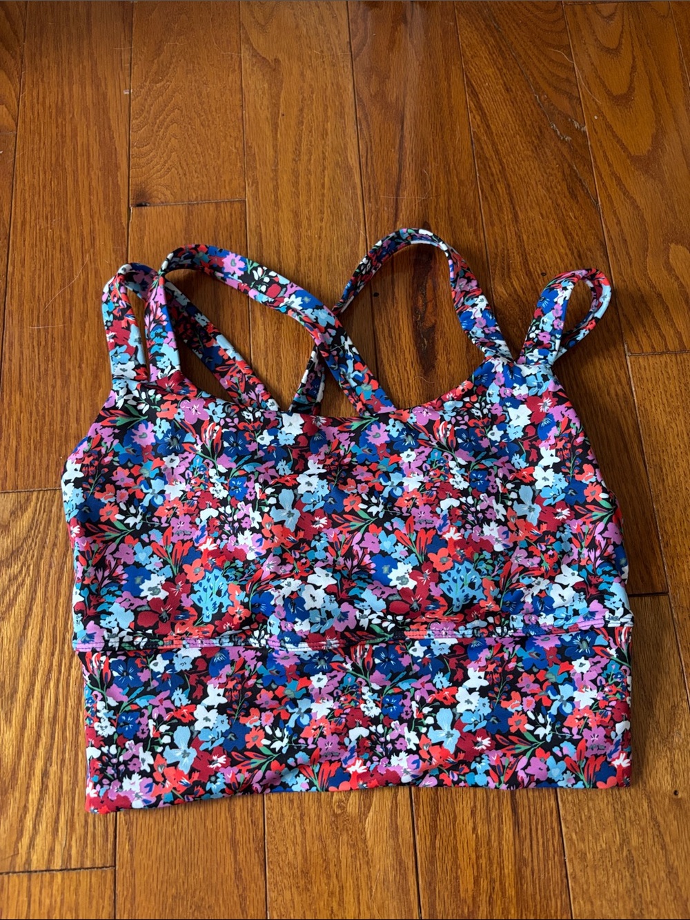Floral Strappy Sports Bra - senita